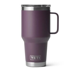 Yeti 30oz Rambler Handle Mug Cup in Deep Nordic Purple Stainless Steel EUC
